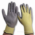 13g Kevlar Knitted Liner Cut-resistant Gloves with Gray PU Coated on Palm, CE Certified